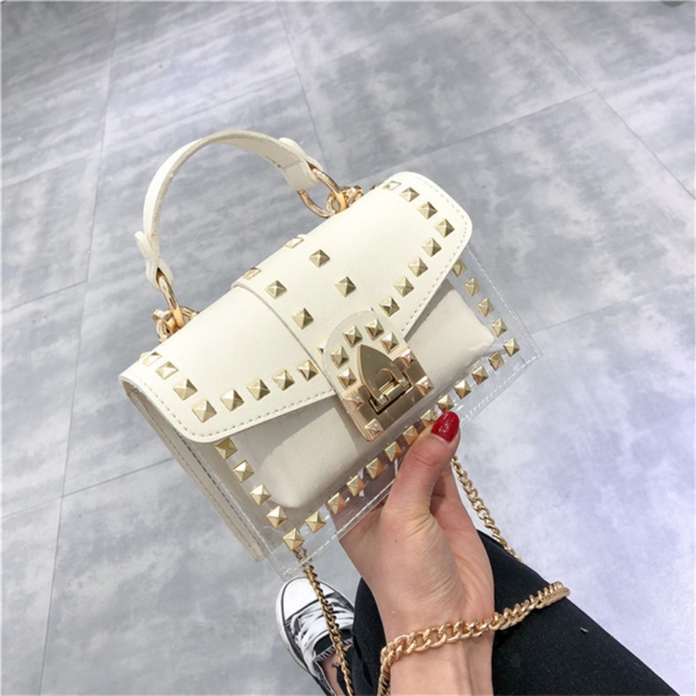 Summer Rivet Chain Handbag NWT - Picture 6 of 7